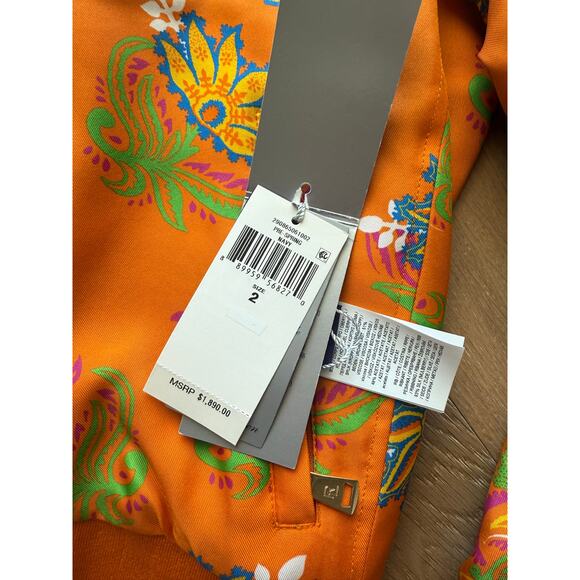 New Ralph Lauren Purple Label Torrence Reversible Jacket Navy Orange $1890 Sz 2 - Picture 7 of 11